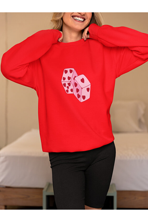 Zar Printed Cotton Long Sleeve 3-Ply Sha Fleece-Lined Adin Sweatshirt