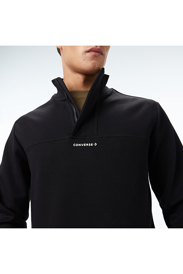 Erkek Siyah Sweatshirt - 5