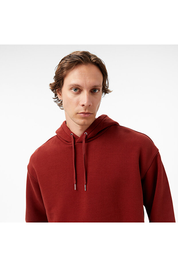 Erkek Bordo Sweatshirt - 4