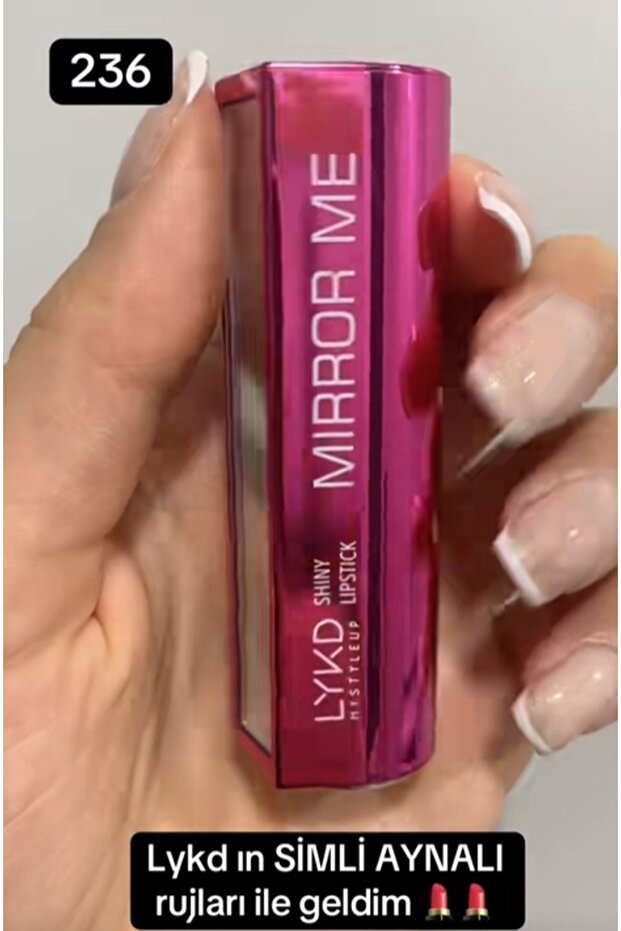 Mirror Me Shiny Lipstick Işıltılı Aynalı Ruj -236 Ruby Reply - 1