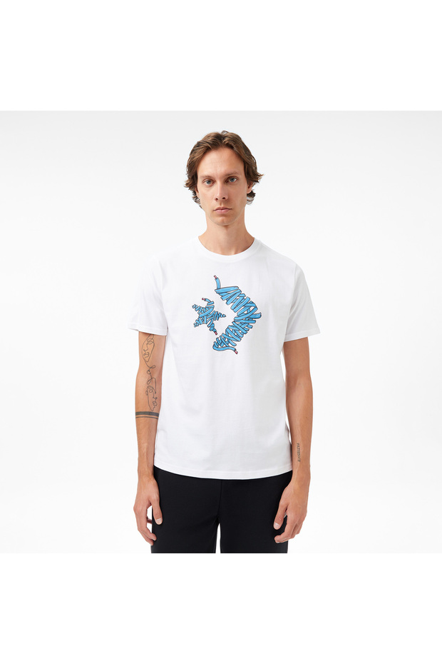 Printed Men's White T-Shirt