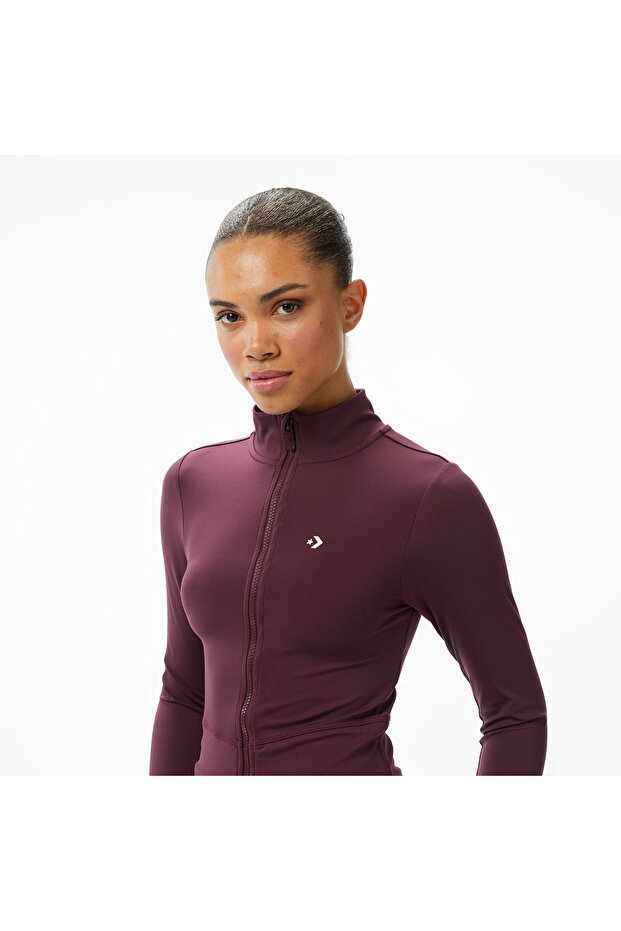 Kadın Bordo Sweatshirt - 4