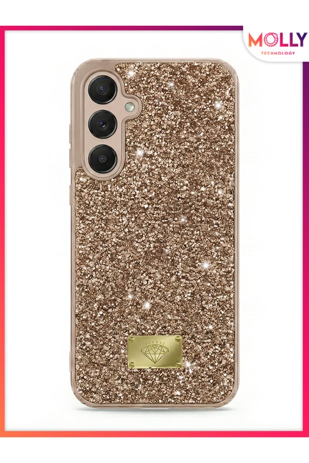 Honey Gold Starlight Glitter Luxury Silicone Case for Samsung Galaxy A35