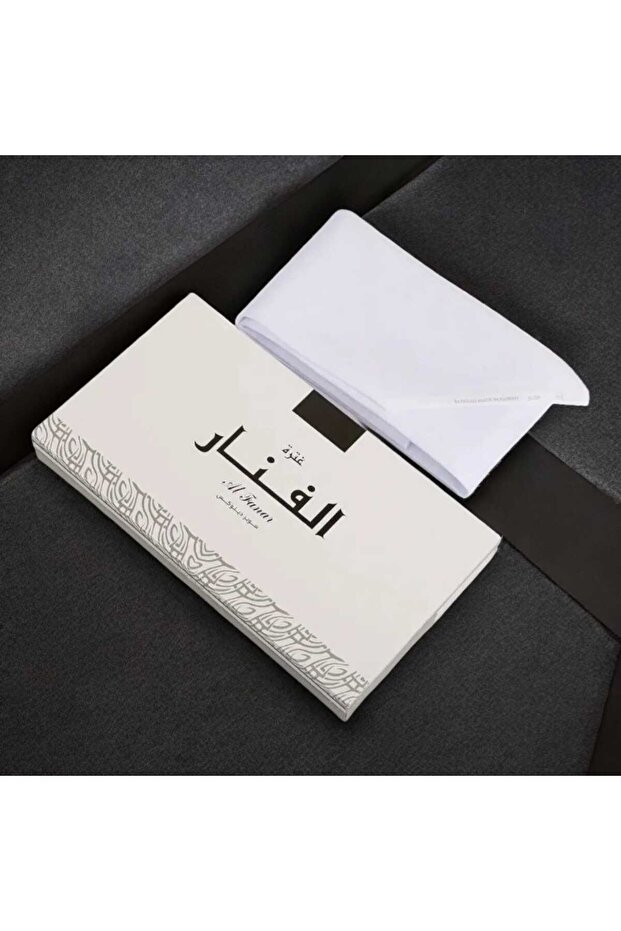 غترة الفنار رجالي بتصميم أبيض