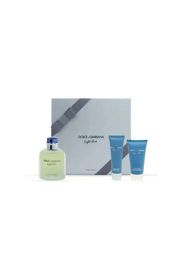 Dolce & Gabbana Light Blue For Men Set Eau De Toilette 125ml + Eau De Toilette 10ml + Sg 50ml