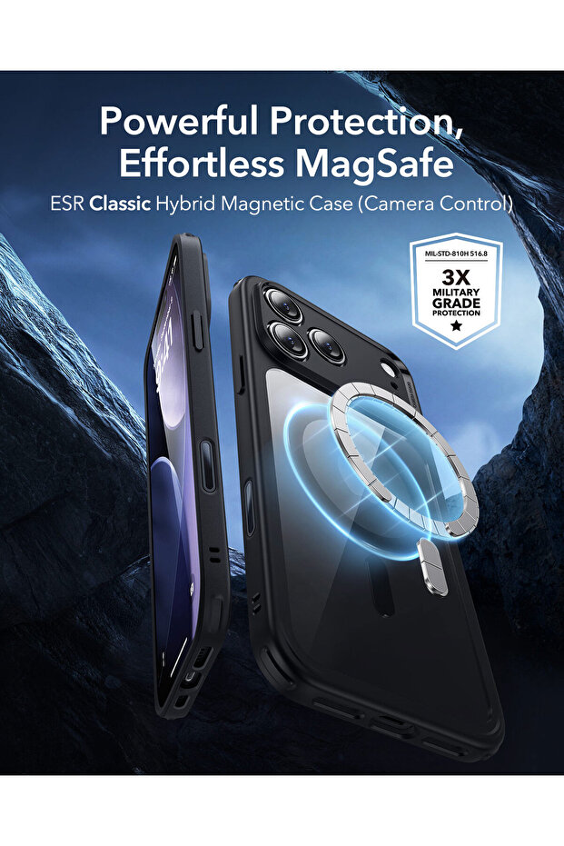 حافظة هجينة مغناطيسية متوافقة مع آيفون 17 برو مع تحكم في الكاميرا - 3