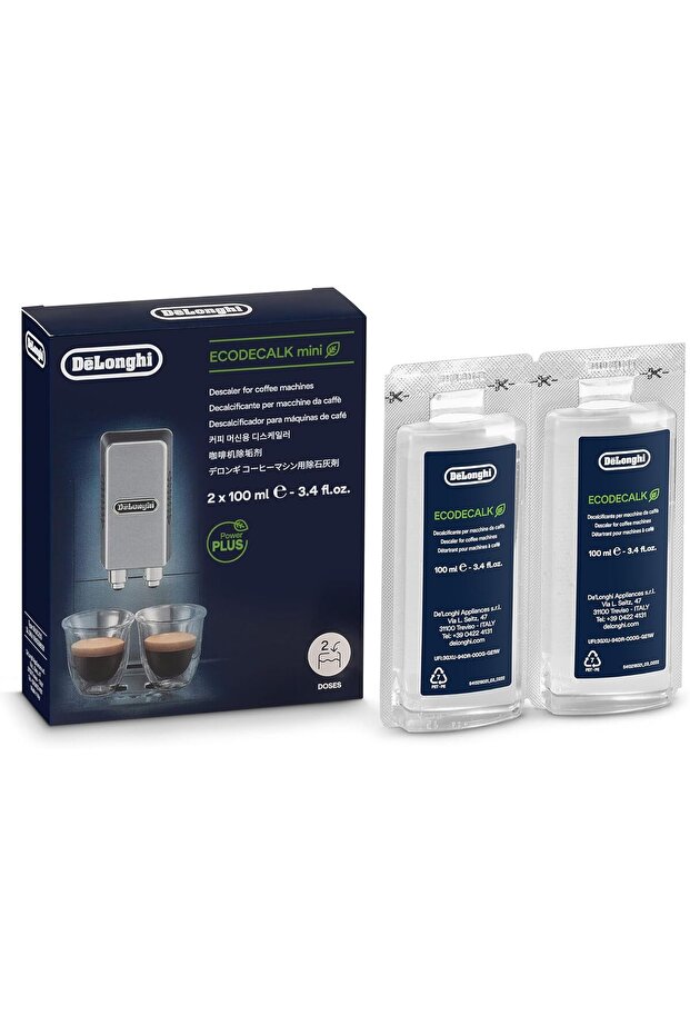 EcoDecalk Descaler, 2 x 100ml - Eco-Friendly Limescale Remover for Coffee Makers