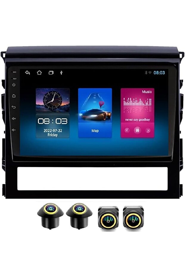 Android Car Stereo for Toyota Land Cruiser GXR 2016-2020 2+32 Ahd Camera