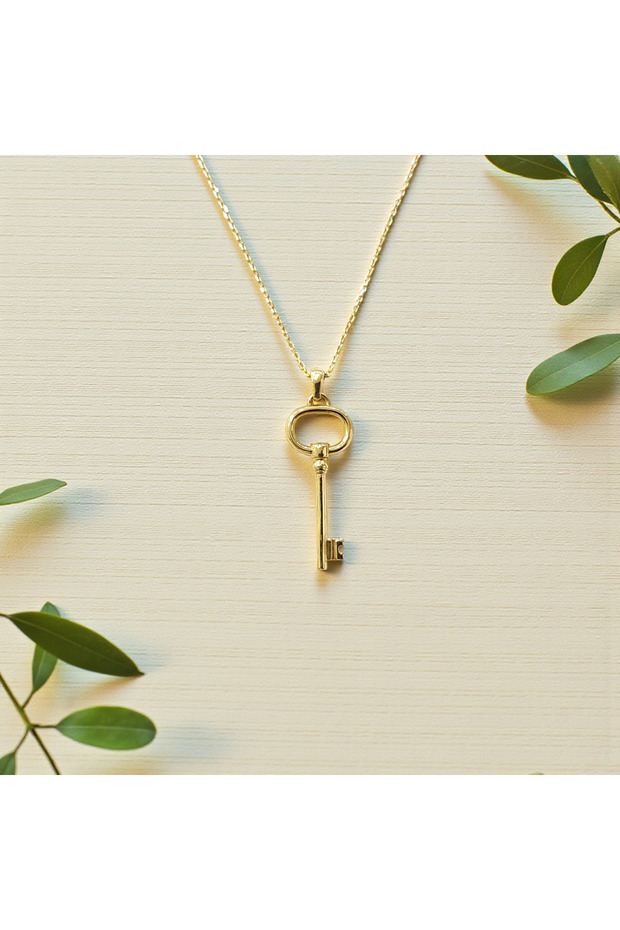 ANAHTAR KOLYE 14 AYAR ALTIN - 1