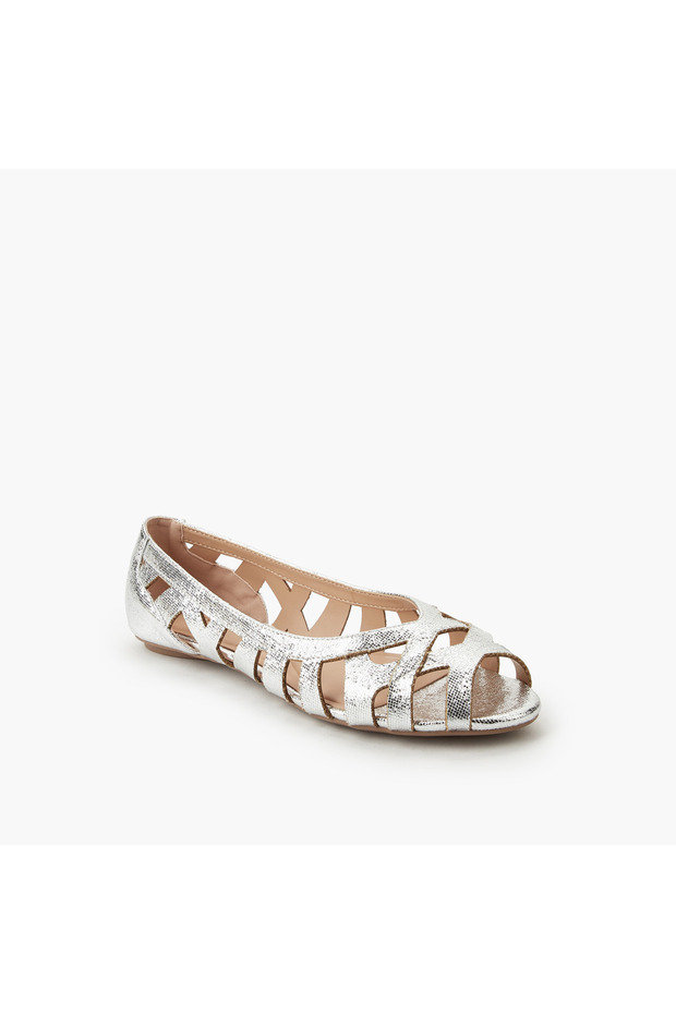 Womens Cutout Design Ballerina Shoes