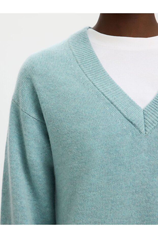 Strickpullover Woll-Kaschmir-Mix - 5