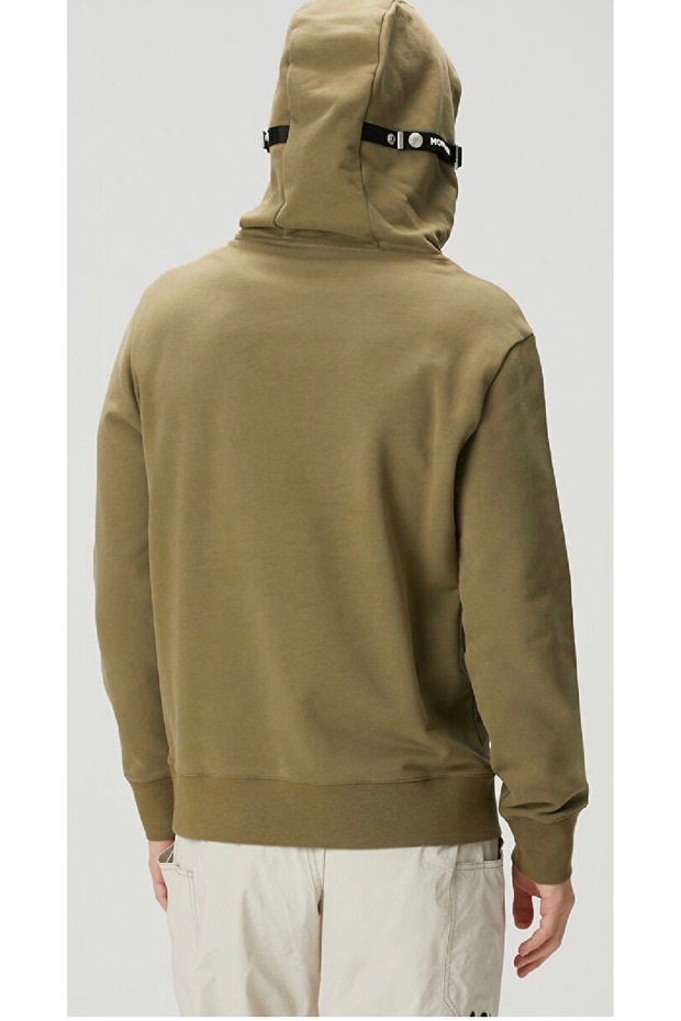 Haki Kapüşonlu Sweatshirt - 5