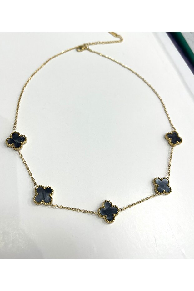 Çelik Van cleef kolye - 2