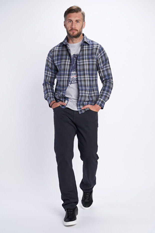 Camasa barbat cu maneca lunga si model - 2