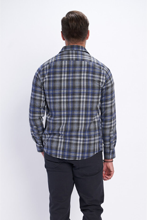 Camasa barbat cu maneca lunga si model - 3