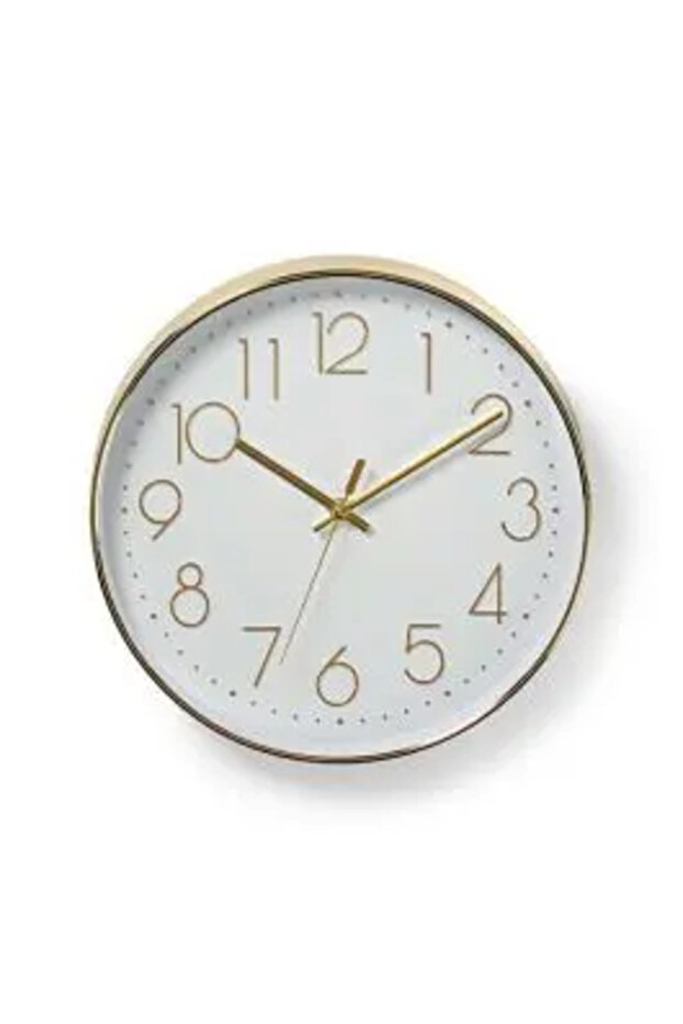 White/Gold Wall Clock 30 cm - 3
