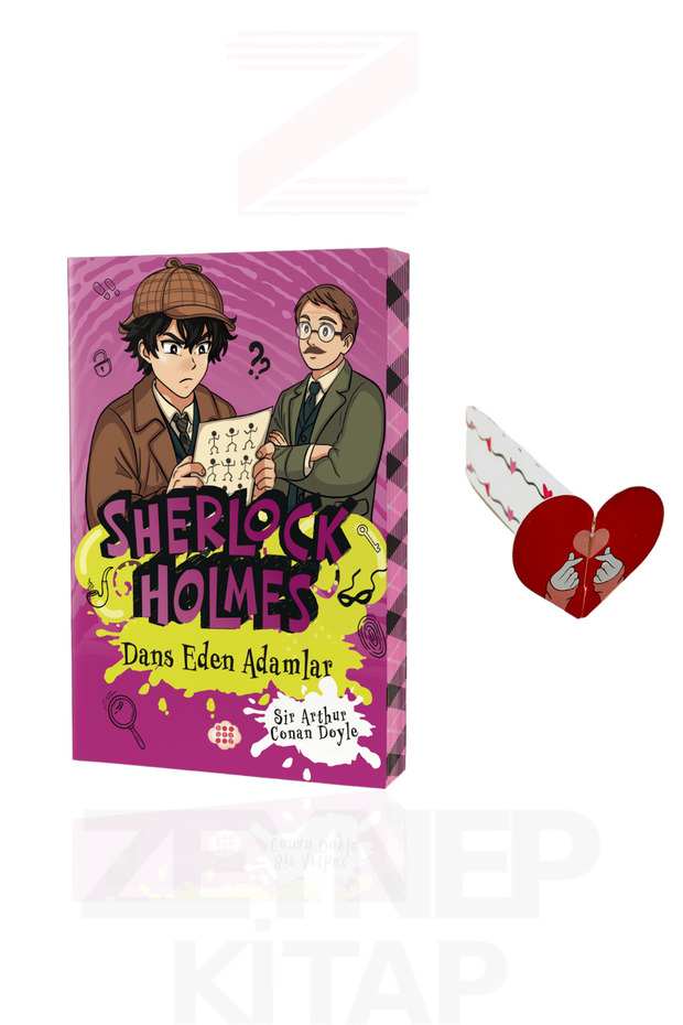 Sherlock Holmes 12 Dancing Men (Special Design Heart Bookmark Gift)