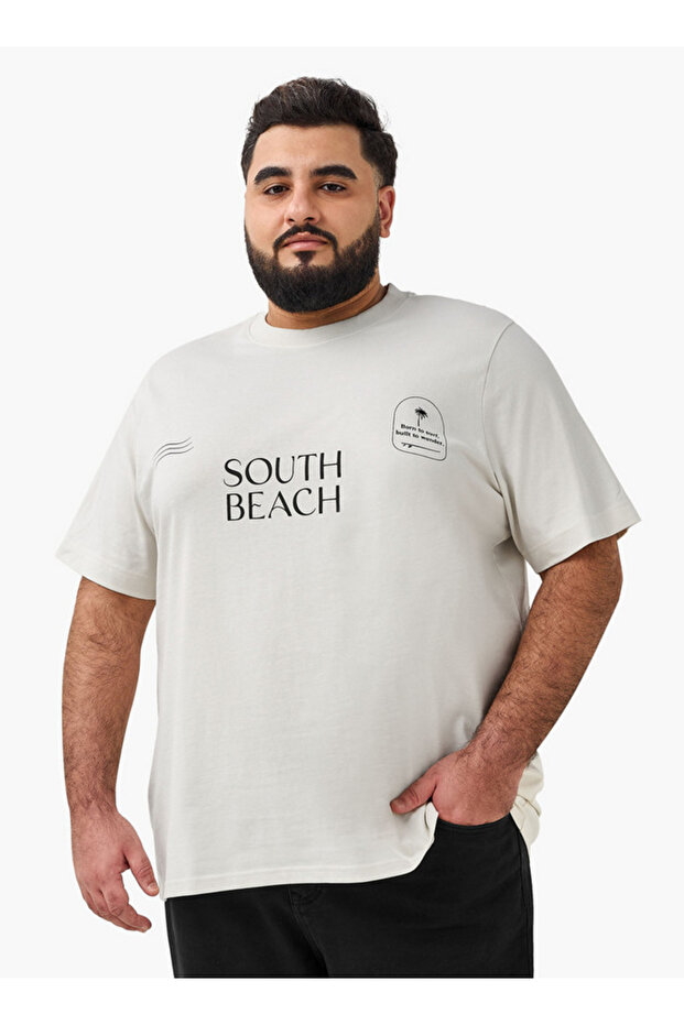 Men Regular Fit Crew Neck Short Sleeve Graphic Print T-shirt