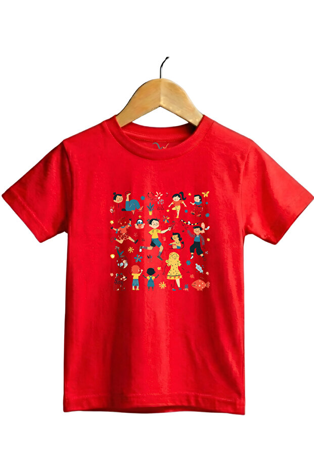 Fun Children's Illustrated Regular Fit 100% Cotton Short Sleeve Children's T-Shirt