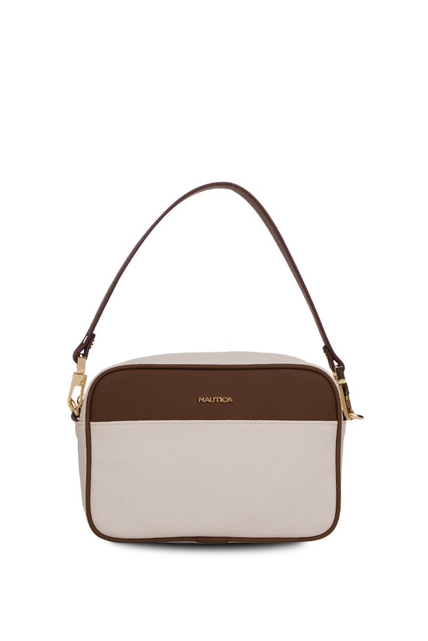 Ecru-Brown Women's Messenger Bag Cn7675T