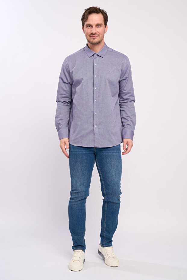 Camasa maneca lunga barbat regular - 8