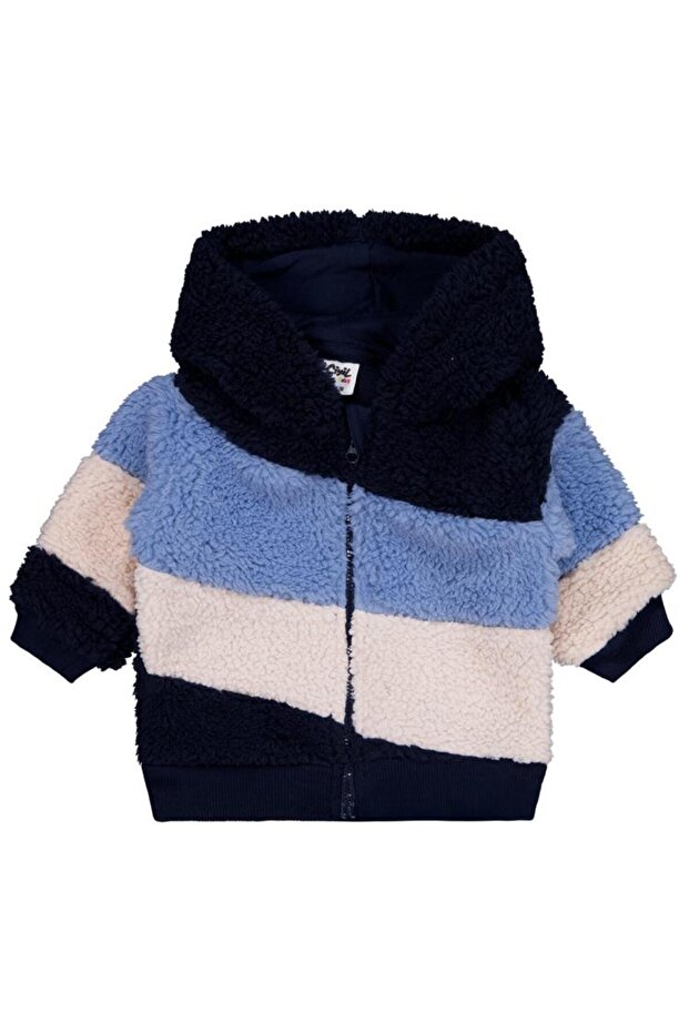 Lamb Pieced Cardigan 6-18 Months - Navy Blue 18-24 Months