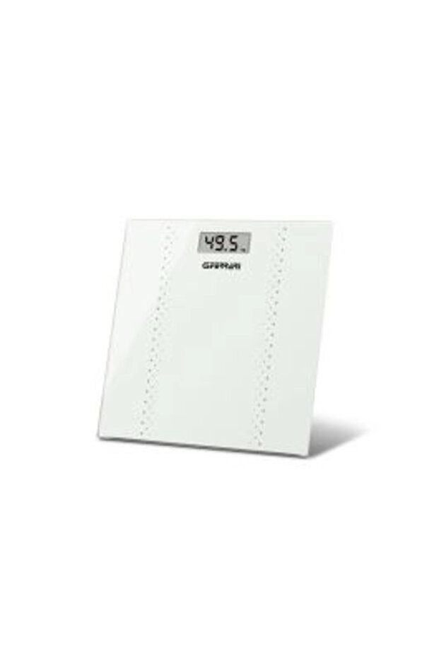 Fisik digital bathroom scale, LCD display, white - 3