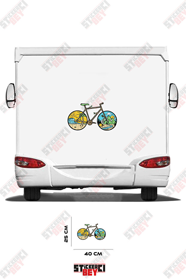 Nature Patterned Bicycle Visual Caravan Sticker Coating