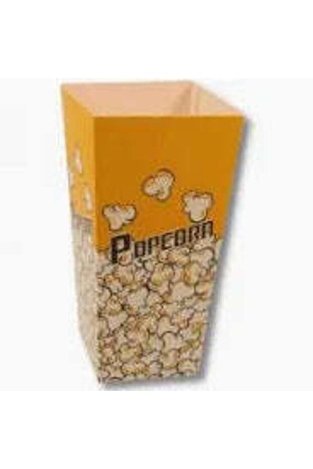 Popcorn box, small yellow, 100 pcs/set - 1