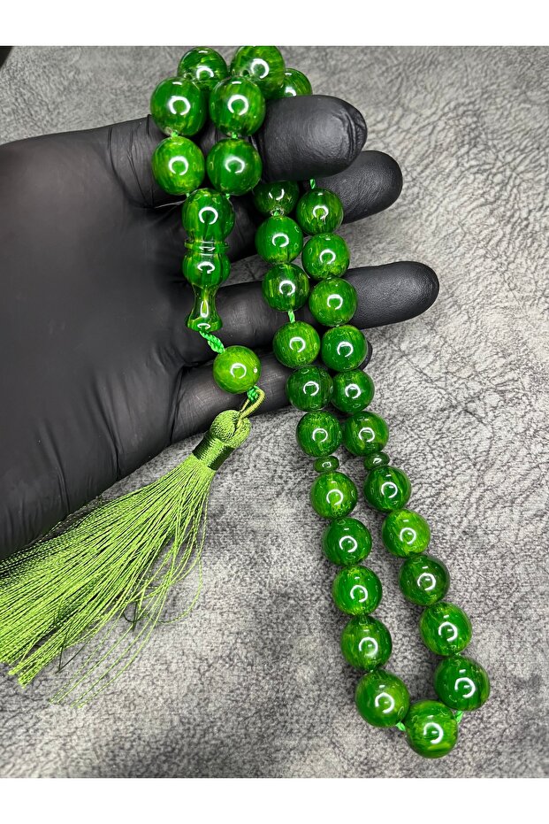 Large Size Rope Tasseled High End Tightening Amber Prayer Beads