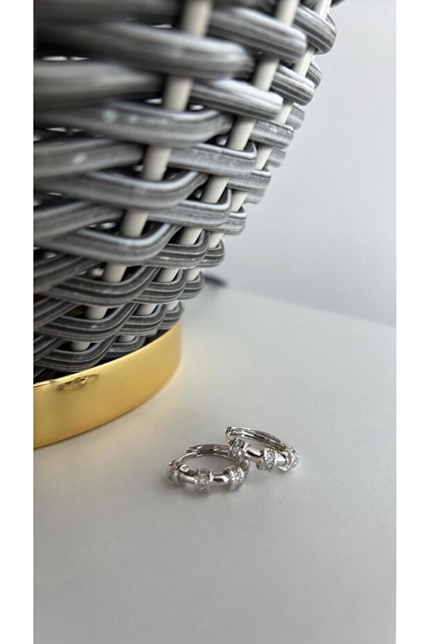 Modern Silver Küpe - 2