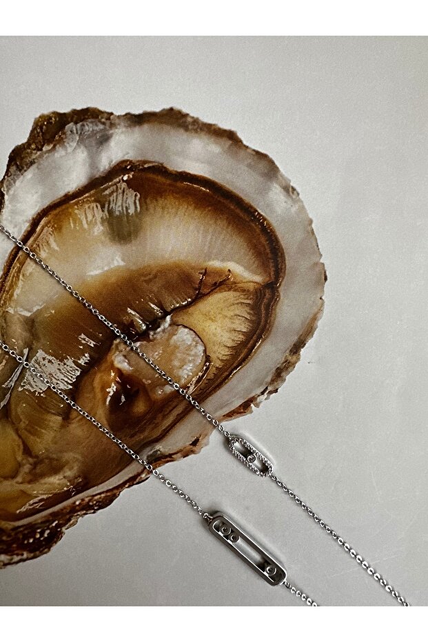 çelik uzun kolye - 3