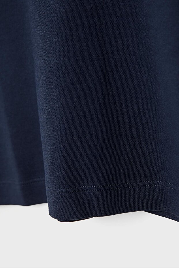 Basic regular fit kalın tişört - 8