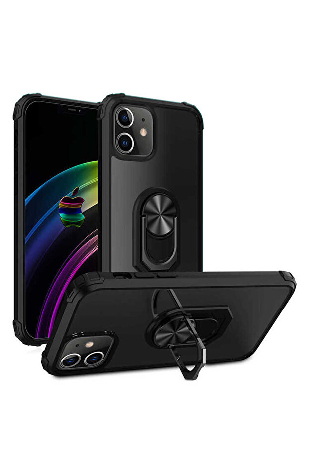 حافظة متوافقة مع هاتف iPhone 12 من MSRA - باللون الأحمر - 6