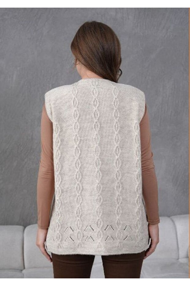 Triko Anne Örme Yelek - 2