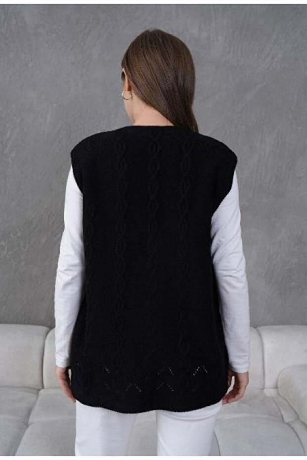 Triko Anne Örme Yelek - 3