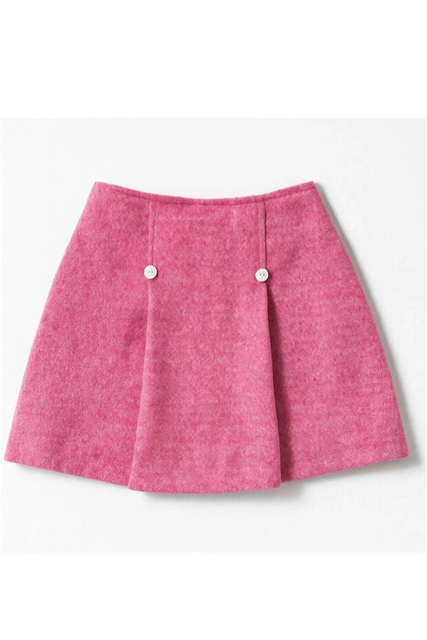 Girl's Skirt Red and White Colorful Belted Stylish Design 4/14 Years