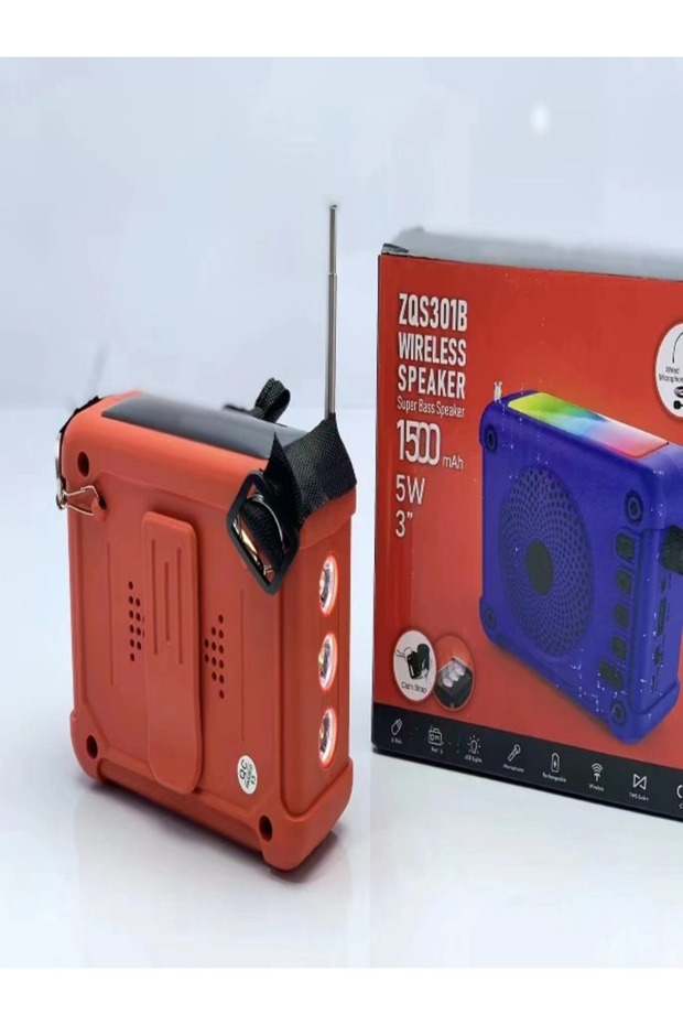 ZQS301B Multi-Function Flashlight RGB Light Bluetooth Speaker - 5