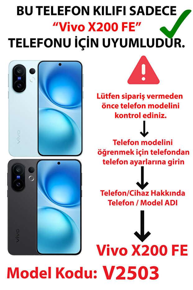 حافظة سيليكون متوافقة مع هاتف Vivo X200 FE من نوع Sahil Deniz Kabuk مطبوع - 2