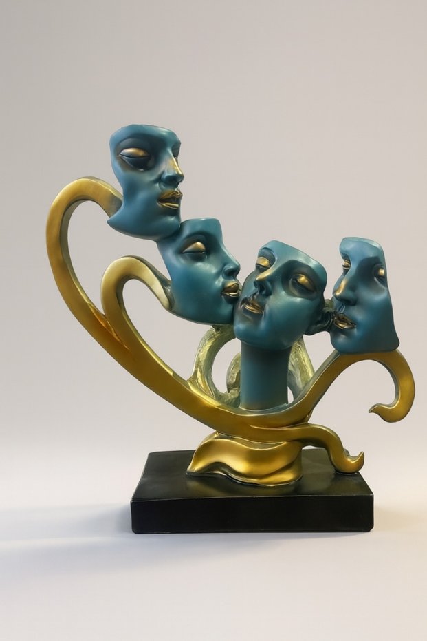 Abstract faces statuette Virelya