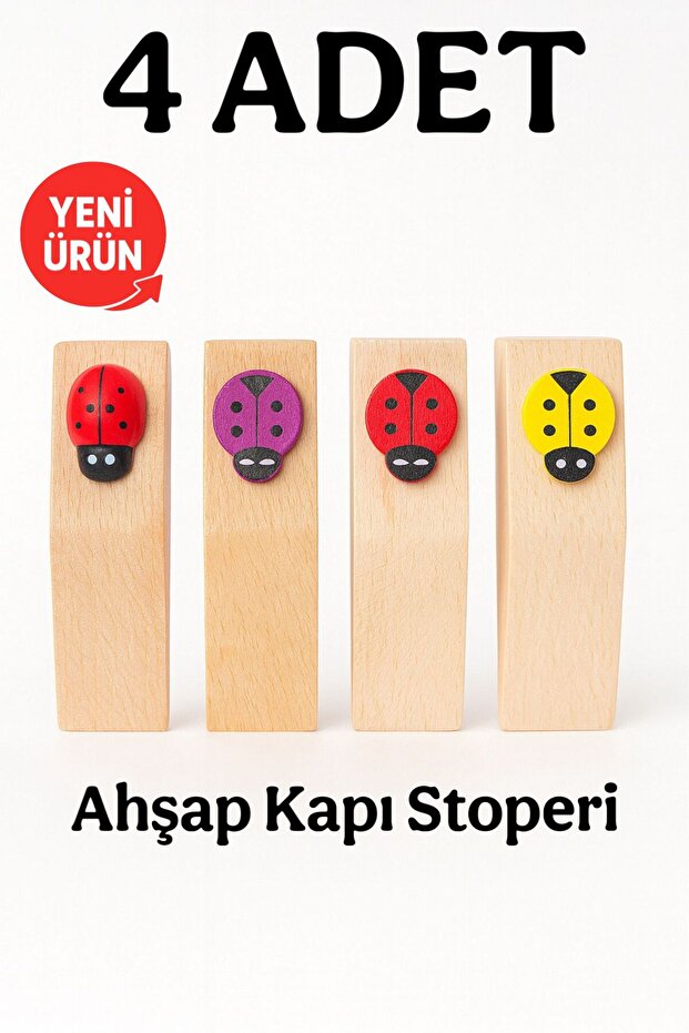 Ahşap Kapı Stoperi Kapı Tutucu Kapı Altı Takozu Kapı Durdurucu 4 ADET - 1