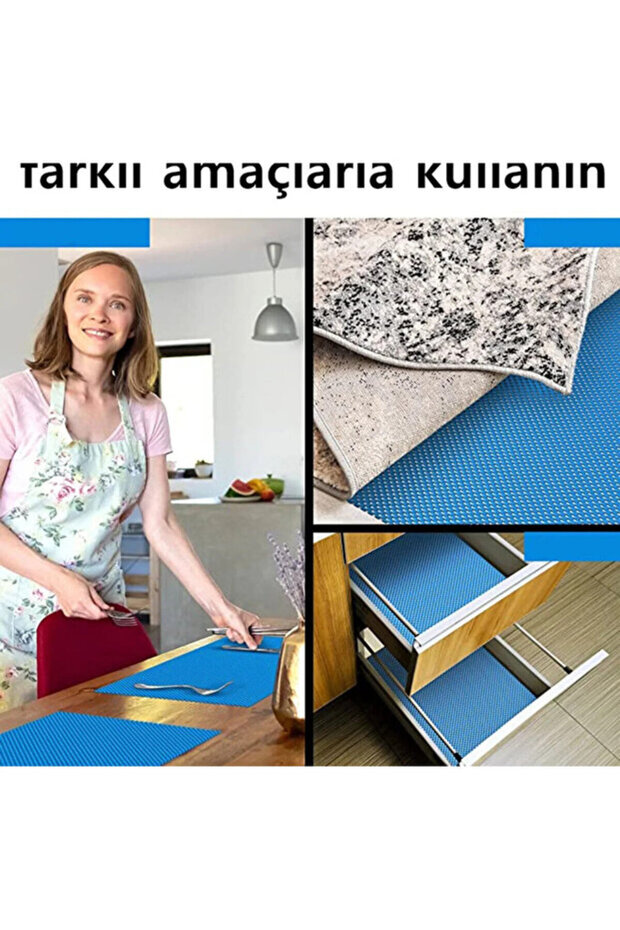 Kaydırmaz Rulo Mat Halı Çekmece Sofra Dolap Kaydırmazı 45X90CM - 2