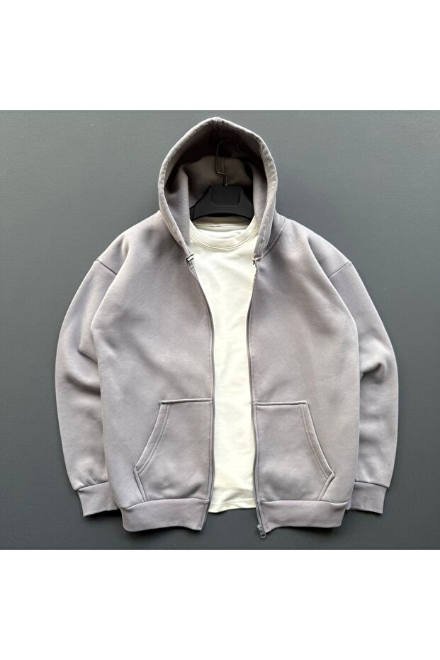 Unisex Zipper Cardigan