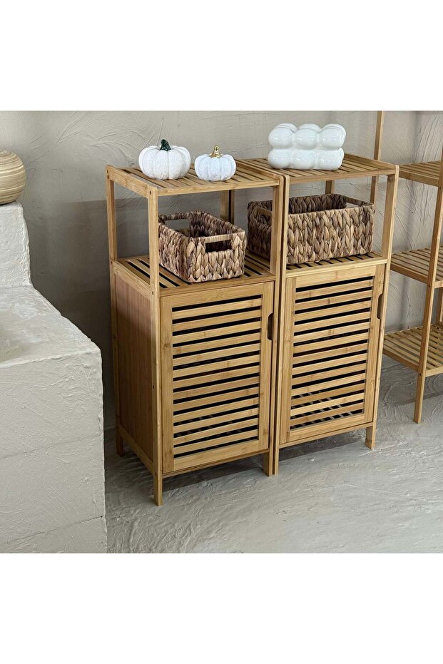 Miev 1+1 Bambu Dolap 2 Katlı 2 Adet KOD:453 - 3