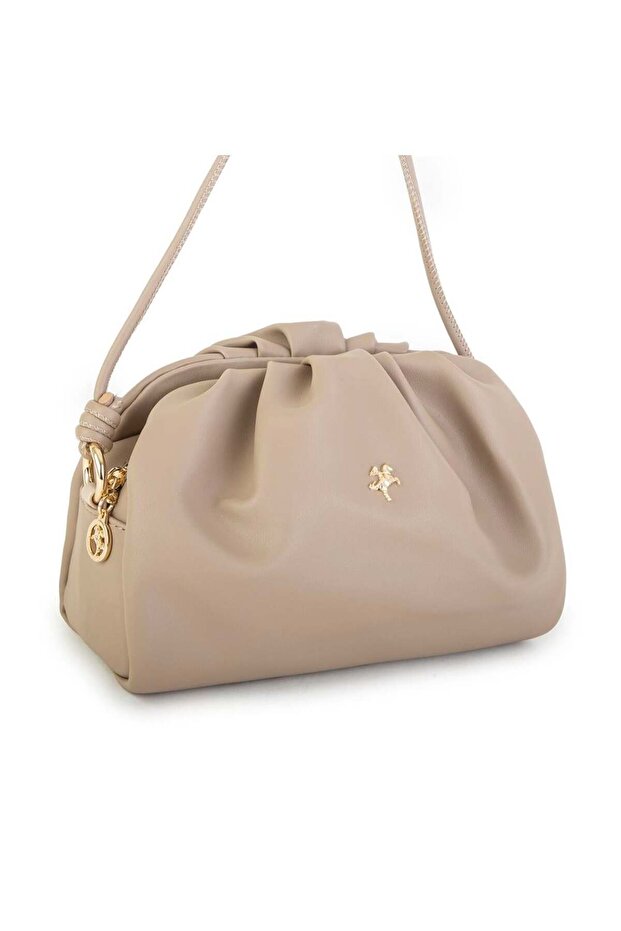 Women's Soft Leather Drawstring Long Crossbody Strap Hand & Shoulder Bag Nas Bag