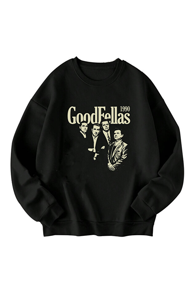 سويت شيرت Goodfellas مطبوع قصة فضفاضة للجنسين