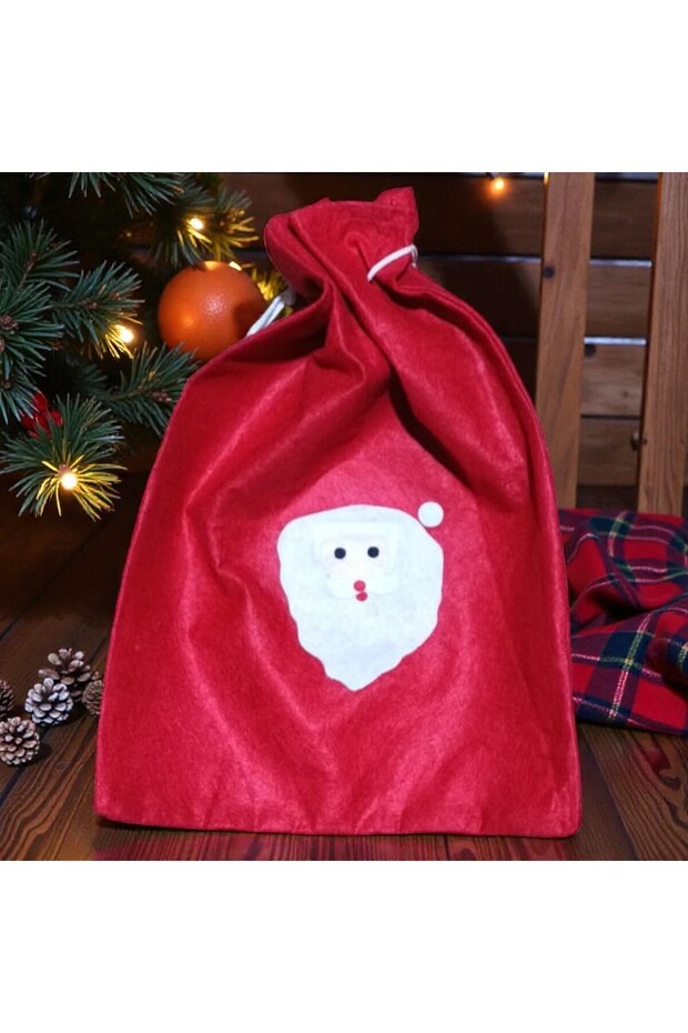 Santa Claus Gift Sack Small Size 40X30 cm Santa Claus Sack Christmas Decorations Special Design Sack