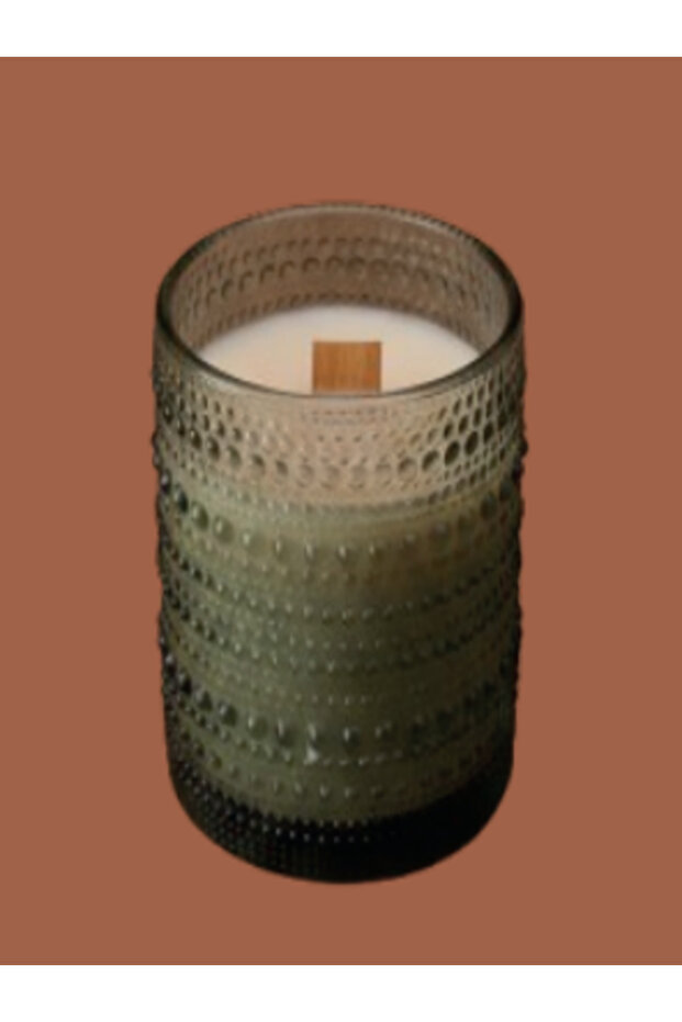 Agate Light شمعة صويا 500 جم – فتيل خشب مسطح – عود أبيض وفانيليا – ديكور راقي ✅