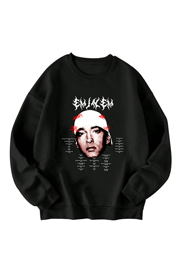 Eminem Printed Oversized Unisex Sweatshirt