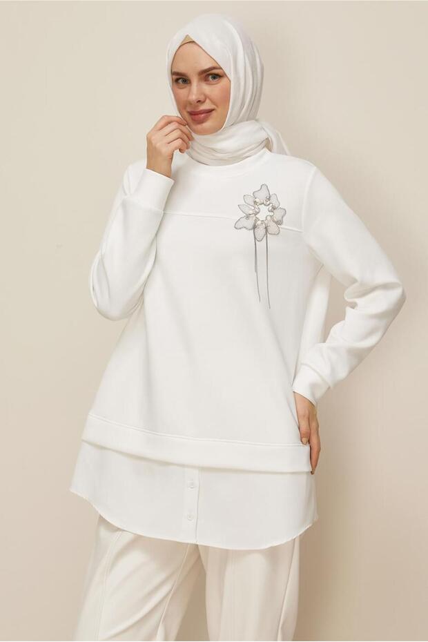Shirt with Garnish Tracksuit Tunic 46055